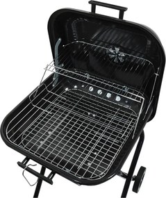 Grătar dreptunghiular pe cărbuni Cattar Trapani, 43 x 40 cm