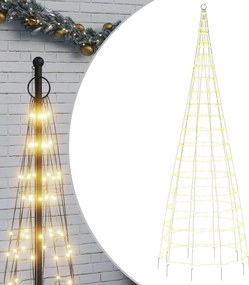vidaXL Pom de Crăciun LED 550 LED-uri Alb Cald 300 cm