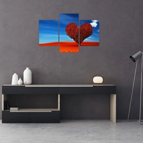 Tablou - Inimă din copac (90x60 cm)