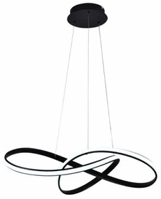 Lustră LED dimabilă pe cablu Brilagi COSMOWAVE LED/70W/230V 3000-6500K negru + telecomandă