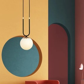 Lustră pe cablu GLAM 1xE14/10W/230V negru