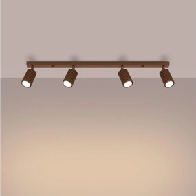 Brilagi - Corp de iluminat cu spoturi CRESTO 4xGU10/10W/230V maro