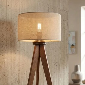 Lampadar AIDA 1xE27/15W/230V stejar/rafie
