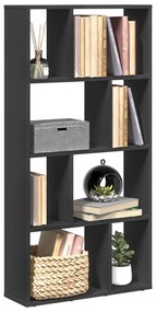 858148 vidaXL Bibliotecă, negru, 60x20x120 cm, lemn prelucrat