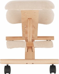 Scaun tip kneeling ergonomic, crem / fag, GROCO
