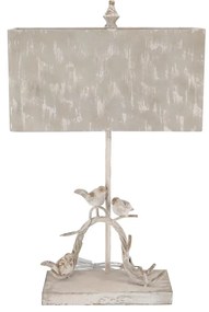Lampa Shabby Chic Birds metal si rasina h 63 cm