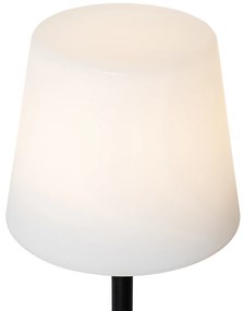 Lampă de masă neagră reîncărcabilă cu LED și dimmer IP54 - Jude