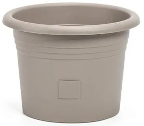 Plastia Ghiveci cu auto-irigare Narza diametru 40cm, gri, diam. 40 cm