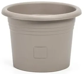 Plastia Ghiveci cu auto-irigare Narza diametru 40cm, gri, diam. 40 cm