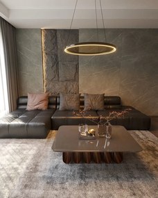 Lustra LED cu telecomanda design circular Qled