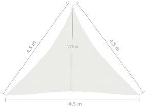 Panza parasolar, alb, 4,5x4,5x4,5 m, HDPE, 160 g m   Alb, 4.5 x 4.5 x 4.5 m