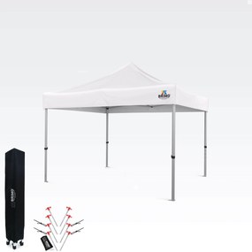 Foișor de Grădină Pliabil 3x3m | Protecție Premium UV/PVC | Structură Solidă BRIMO | Asamblare Rapidă Fără Unelte - fără pereți - Alb