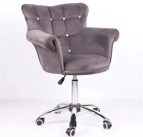 HR804CK Scaun Grafit din Catifea