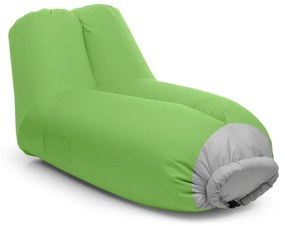 Airchair, scaun gonflabil, 90x80x150cm, rucsac, lavabil, poliester, verde