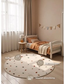 Covor pentru copii crem ø160 cm Funny Dots – Hanse Home