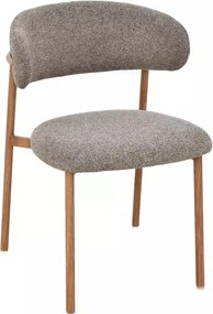 Scaun tapițat Elton II 256 cappuccino / stejar