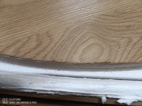 OFERTA Masa de sufragerie neagra cu blat din stejar NOCTURNE 120x120 a doua calitate