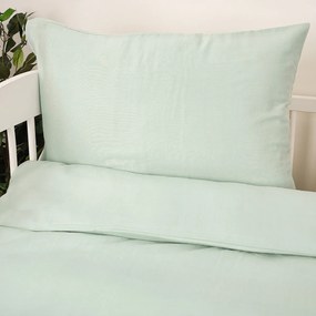 Lenjerie de pătuț din muselină pentru copii 4Home Teal , 100 x 135 cm, 40 x 60 cm