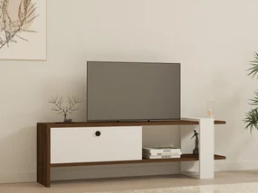 Masă TV/Dulap Dutudo (Nuc + alb) . 1095105