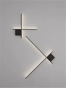 Aplica de perete cu lumina ambientala LED Cross 50cm