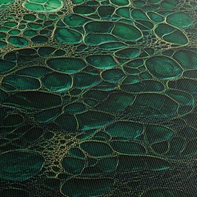 Tablou - Imagine microscopică verde (90x60 cm)