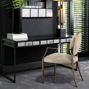 Scaun cu brate elegant, tapitat cu catifea, LUX Scribe 110807 HZ