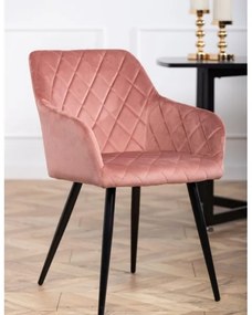 SET 2 scaune de dining RICO, roz, design modern