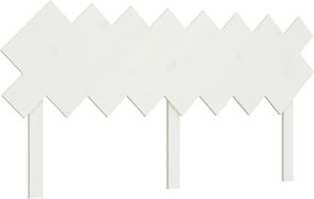 vidaXL Tăblie de pat, alb, 159,5x3x80,5 cm, lemn masiv de pin