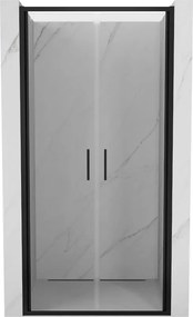 Mexen Exo uși de duș duble batante 100 cm, transparente, negre - 814-100-000-70-00
