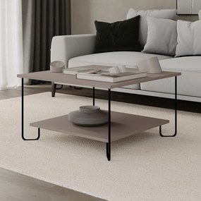 Măsuță de cafea gri 80x80 cm Tonka – Marckeric