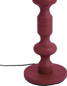 Lampă de podea retro prună cu abajur din material textil 160 cm - Captain