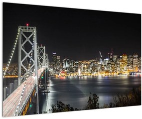 Tablou cu podul Brooklin și New York (90x60 cm)