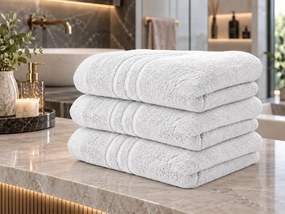 Prosop de corp Confort alb 70 x 140 cm, 100% bumbac