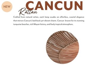 Lustra/Pendul Eco, Ratan Natural, Cancun, S