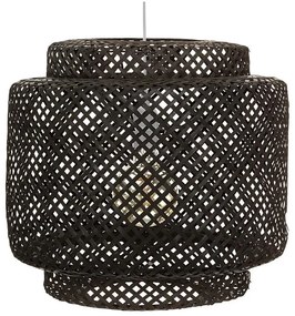 Lustră pe cablu Atmosphera LIBY 1xE27/40W/230V bambus/negru