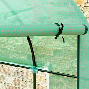 Outsunny Seră tip Tunel Walk-In 300 x 200 cm - Verde | Aosom Romania