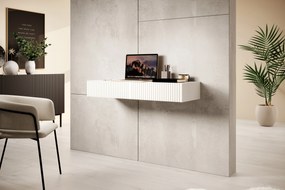 Consola suspendata/masuta de toaleta Nicole 100 cm cu sertare - alb mat