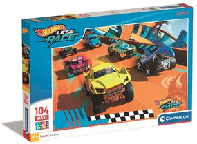 Hot Wheels Turbo Track Puzzle maxi de 104 piese Clementoni