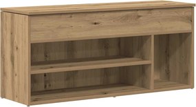 vidaXL Banchetă pantofar stejar artizanal 102x30,5x45cm lemn prelucrat