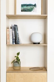 Veioza/Lampa de masa stil minimalist AMELIA negru, alb