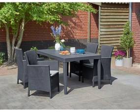 Fotoliu de grădină gri închis din plastic Lowa – Keter