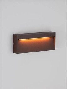 Mini Aplica perete exterior IP65, LED CCT Drat corten