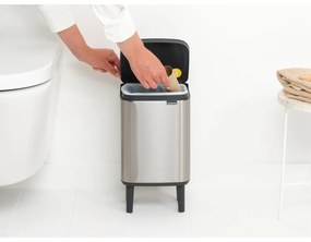 Coș de gunoi argintiu mat din oțel 4 l Bo Hi – Brabantia