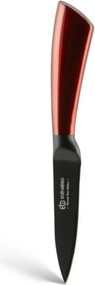 Set de cutite Edenberg EB-936, 5 piese, Otel carbon, Suport, Rosu