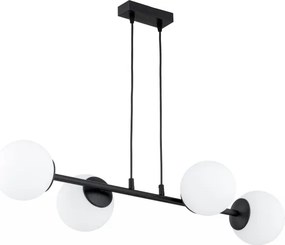 Brilagi - Lustru suspendat pe cablu MILO 4xE27/60W/230V negru