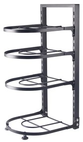 Organizator tigai Livit, 4 nivele, metal, negru, 27 X 22.5 X 52 cm