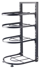 Organizator tigai Livit, 4 nivele, metal, negru, 27 X 22.5 X 52 cm