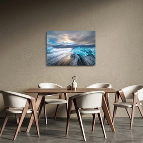 Tablou pe sticlă - Plaja Diamond Beach (70x50 cm)