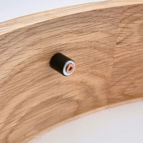 Brilagi - Plafonieră LED RGBW dimabilă CARVALHO, 1xE27/15W/230V, Wi‑Fi, stejar, Ø 27,5 cm