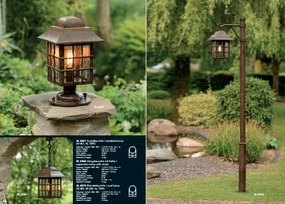 Pendul iluminat exterior din fier forjat, HL 2586
